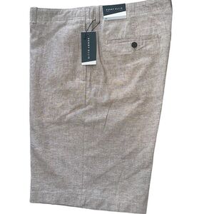 NWT PERRY ELLIS LINEN COTTON BLEND SHORTS RETAIL $69.50